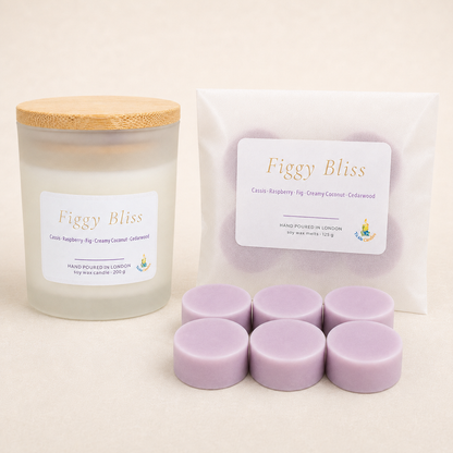 Figgy Bliss – Cassis & Fig Soy Candle & Wax Melt Duo